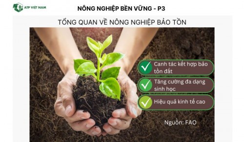 Khái niệm và lợi ích của Nông nghiệp bảo tồn
