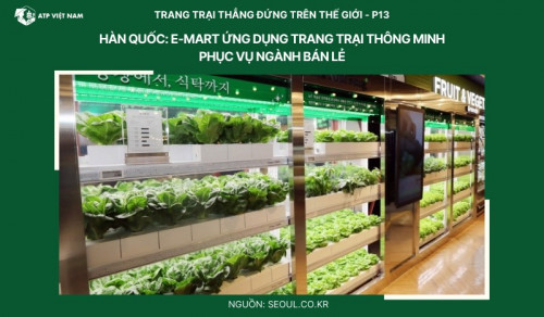 Hàn Quốc: E-mart ứng dụng trang trại thông minh phục vụ ngành bán lẻ