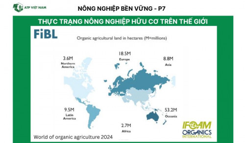 Thống kê thực trạng nông nghiệp hữu cơ trên thế giới